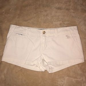 Abercrombie and Fitch white wash shorts